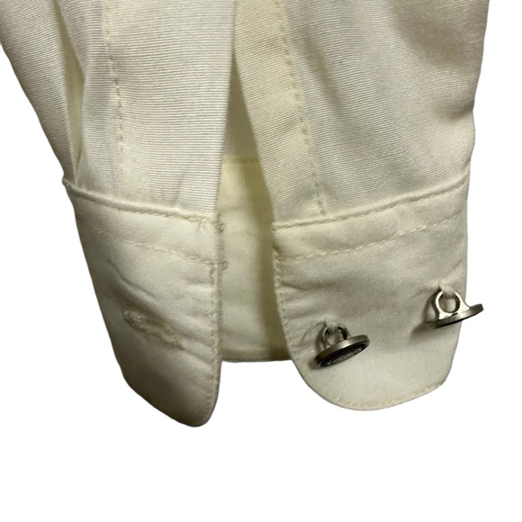 Vintage Partners by Mervyns Long Sleeve Button Up Double Flap Pocket Blouse M - Picture 8 of 11